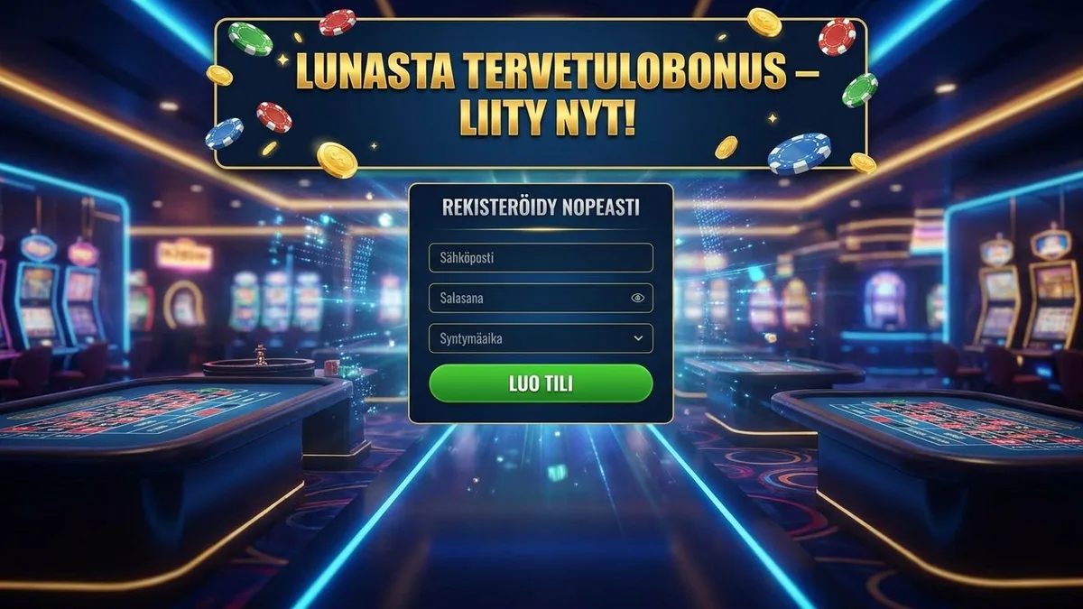 Rekisteröidy bonuksen kanssa